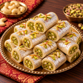 Kaju Pista Roll | કાજુ પીસ્તા રોલ