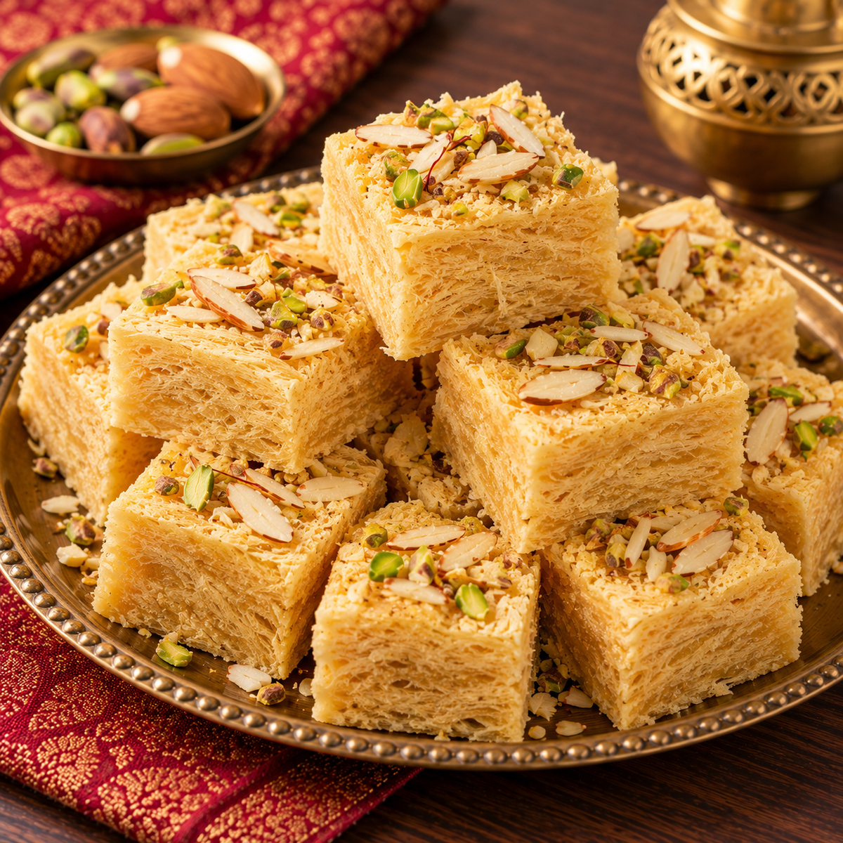 Son Papdi (Pure Ghee) | સોન પાપડી (શુદ્ધ ઘી માં)