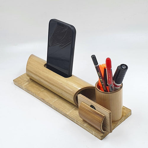 Bamboo Mobile and Desk Organizer
