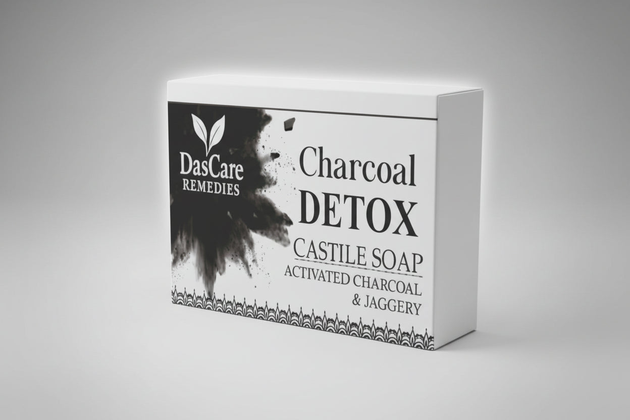 DasCare Remedies Charcoal Detox Castile Soap (Handmade)