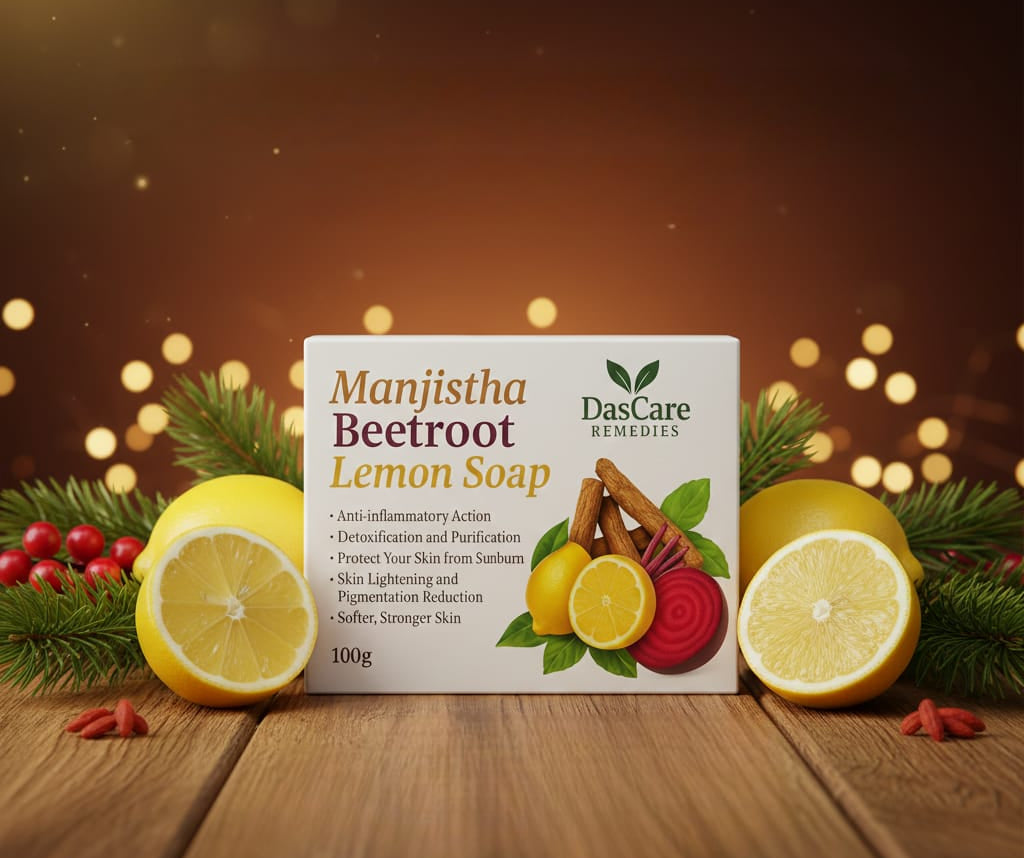 DasCare Remedies Manjistha Beetroot Lemon Soap