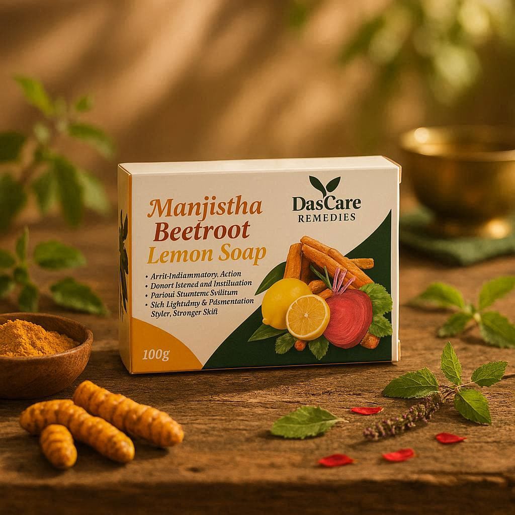 DasCare Remedies Manjistha Beetroot Lemon Soap