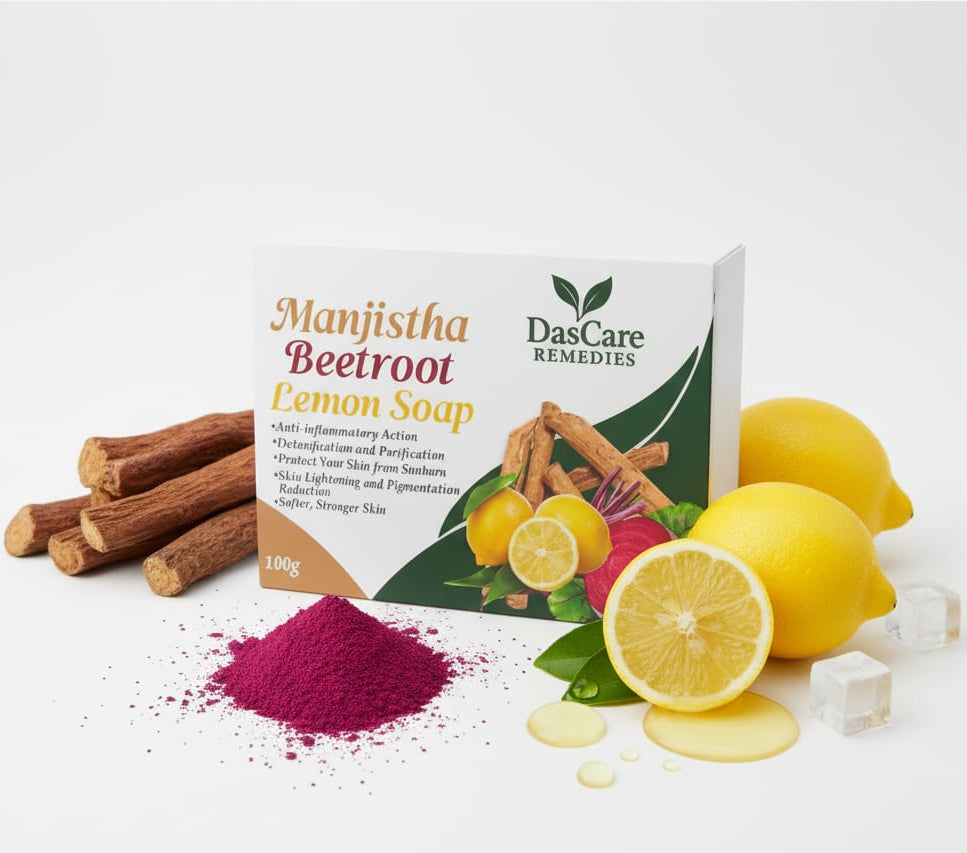 DasCare Remedies Manjistha Beetroot Lemon Soap