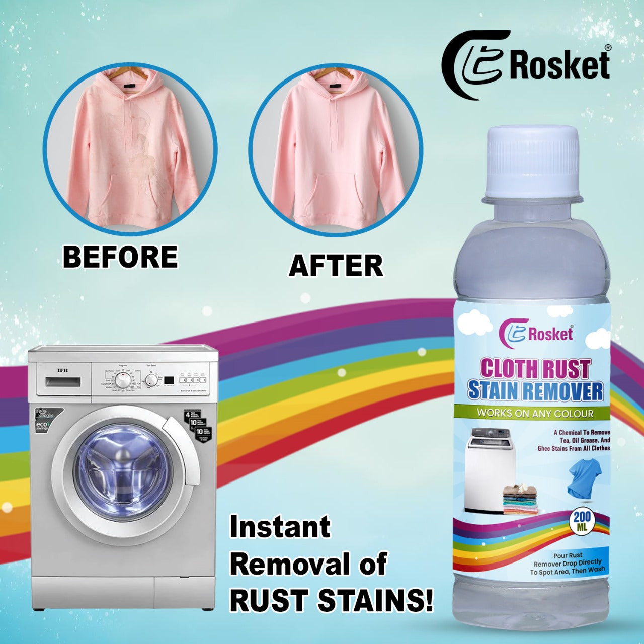 Erosket Cloth Rust Stain Remover - 200 ML